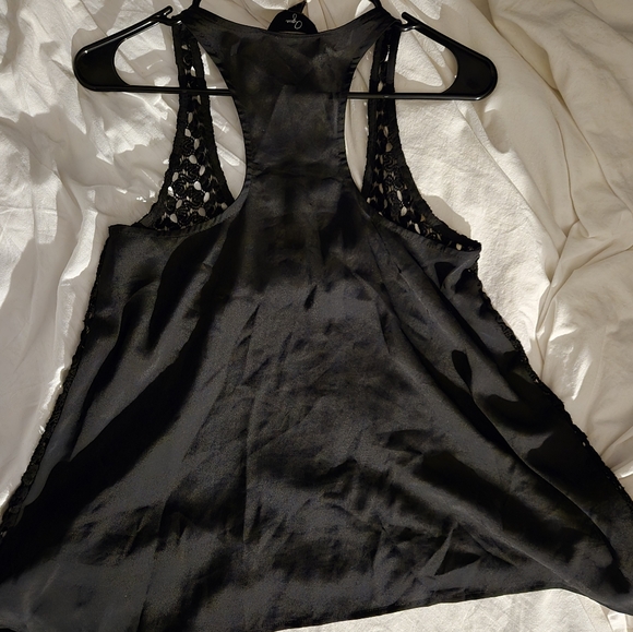 Women's Black Lace Statement Piece Top Size S Used - Picture 3 of 7